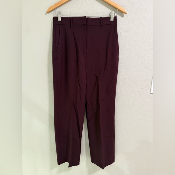 Theory Malbec Wool High Waist Slim Pants Size 4 NWT - Picture 1 of 7